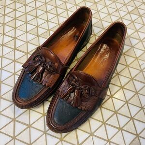 Johnston & Murphy Aragon Kiltie Tassel Loafers Men’s 9.5 Black/Mahogany